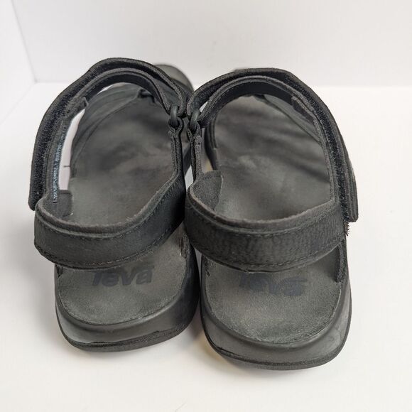 Teva Elzada Black Leather Strappy Comfort Sandals Womens 7 - Picture 5 of 7